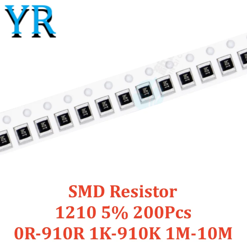 200Pcs 1210 5% SMD Resistor 0R-910R 1K-910K 1M-10M 1.3R 4.7R 36R 130R 750R 1.8K 33K 68K 470K 1.5M 2.7M 3.9M 5.1M 8.2M
200Pcs 1210 5% SMD Resistor 0R-910R 1K-910K 1M-10M 1.3R 4.7R 36R 130R 750R 1.8K 33K 68K 470K 1.5M 2.7M 3.9M 5.1M 8.2M