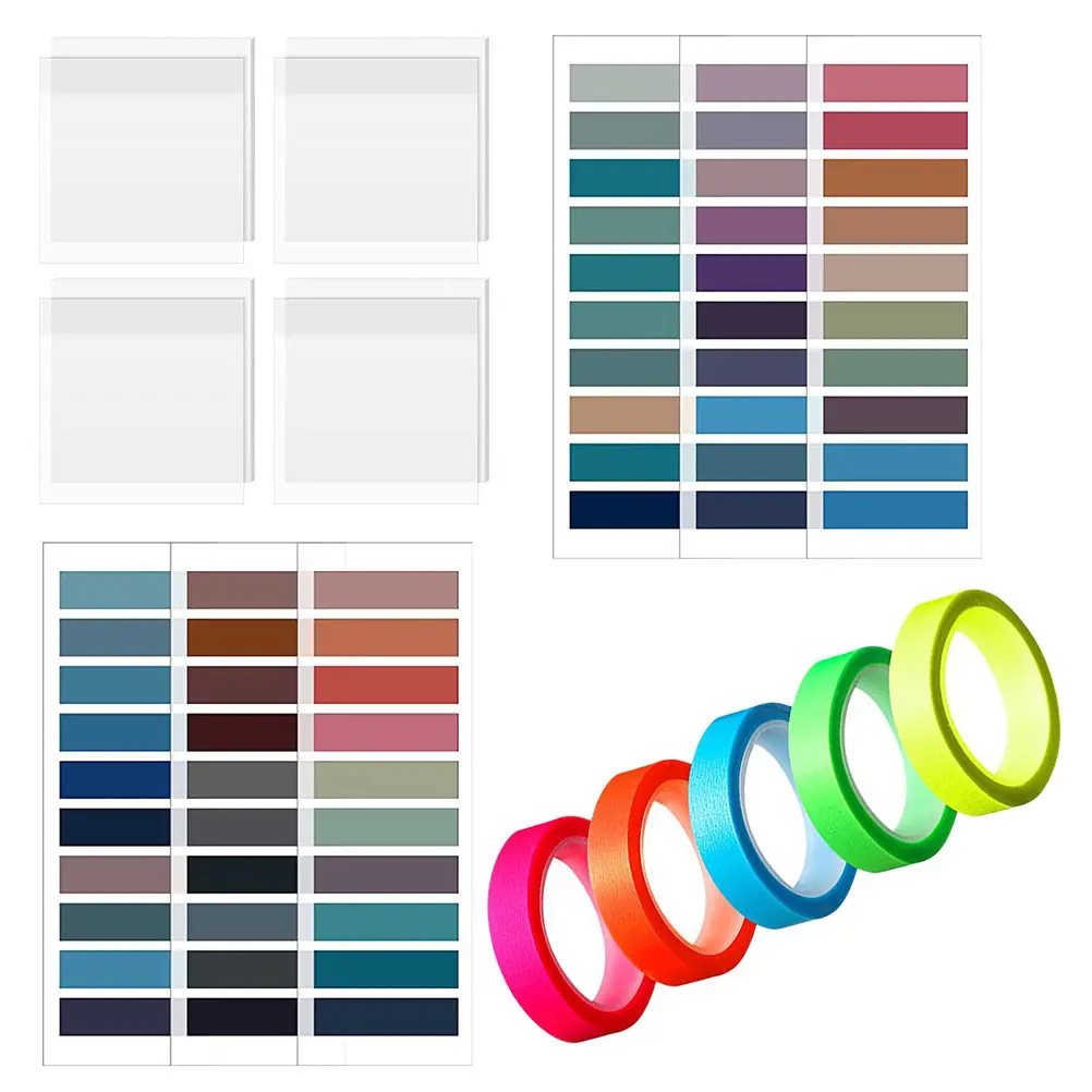 1Set Index Stickers Waterproof Pet Portable Sticky Tabs Self Adhesive Highlight Markers Household School Book Accessories
1Set Index Stickers Waterproof Pet Portable Sticky Tabs Self Adhesive Highlight Markers Household School Book Accessories