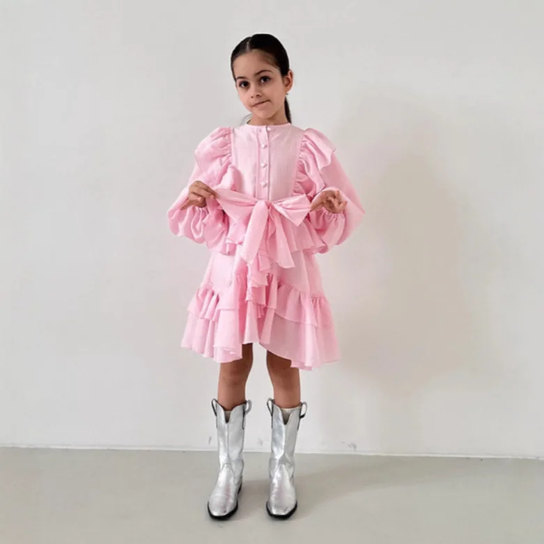 2025 Russian Girls Spring and Autumn Linen French Lace Belt Princess Casual Long Sleeved Children Dress
2025 Russian Girls Spring and Autumn Linen French Lace Belt Princess Casual Long Sleeved Children Dress