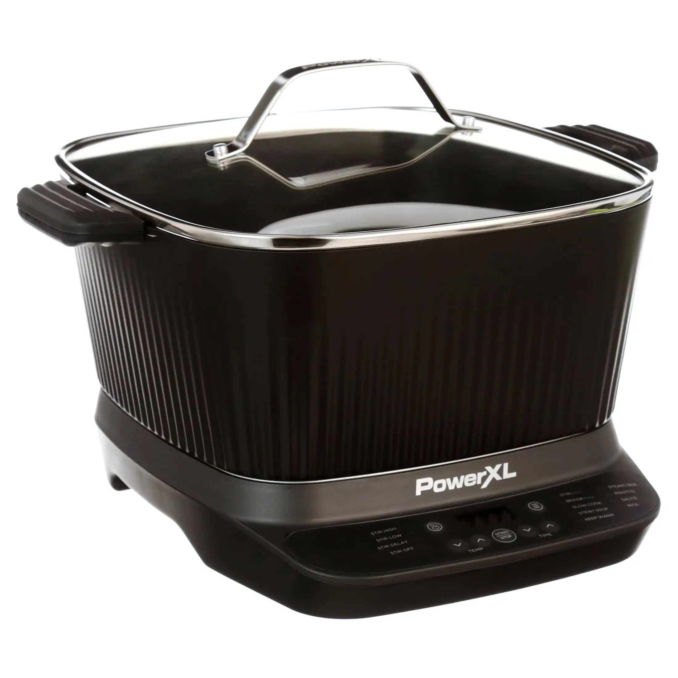 StirMax 7.5 Qt Multi-Cooker with Auto Stir/Shred Paddle and 9 Presets, Matte Black
StirMax 7.5 Qt Multi-Cooker with Auto Stir/Shred Paddle and 9 Presets, Matte Black