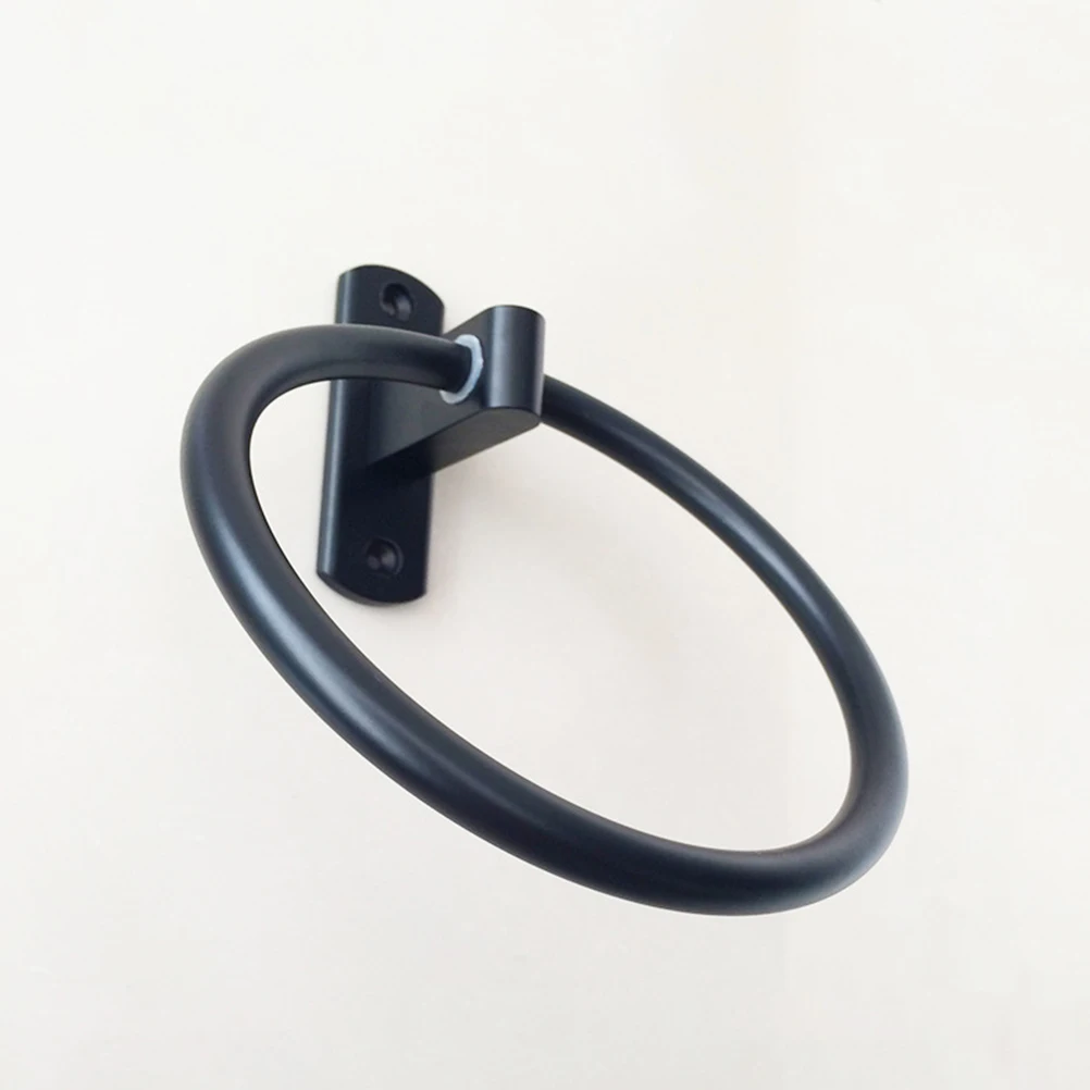 Black Space Aluminum Towel Ring Wall Mounted Round Bathroom Accessory Hand Towel Holder Rack for Home Hotel School Toilet 
Black Space Aluminum Towel Ring Wall Mounted Round Bathroom Accessory Hand Towel Holder Rack for Home Hotel School Toilet