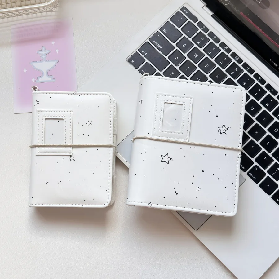 M5 A7 White Star PU DIY Loose-Leaf Retro Portable PU Clip-on Notebook Loose Leaf Notebook
M5 A7 White Star PU DIY Loose-Leaf Retro Portable PU Clip-on Notebook Loose Leaf Notebook