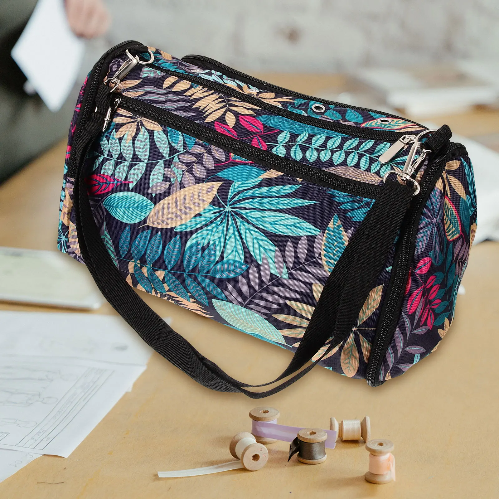 Crochet Hook Bag Oxford Cloth Portable Knitting Tools Organizer Double Layer Zipper Yarn Storage Sewing Accessories Case
Crochet Hook Bag Oxford Cloth Portable Knitting Tools Organizer Double Layer Zipper Yarn Storage Sewing Accessories Case