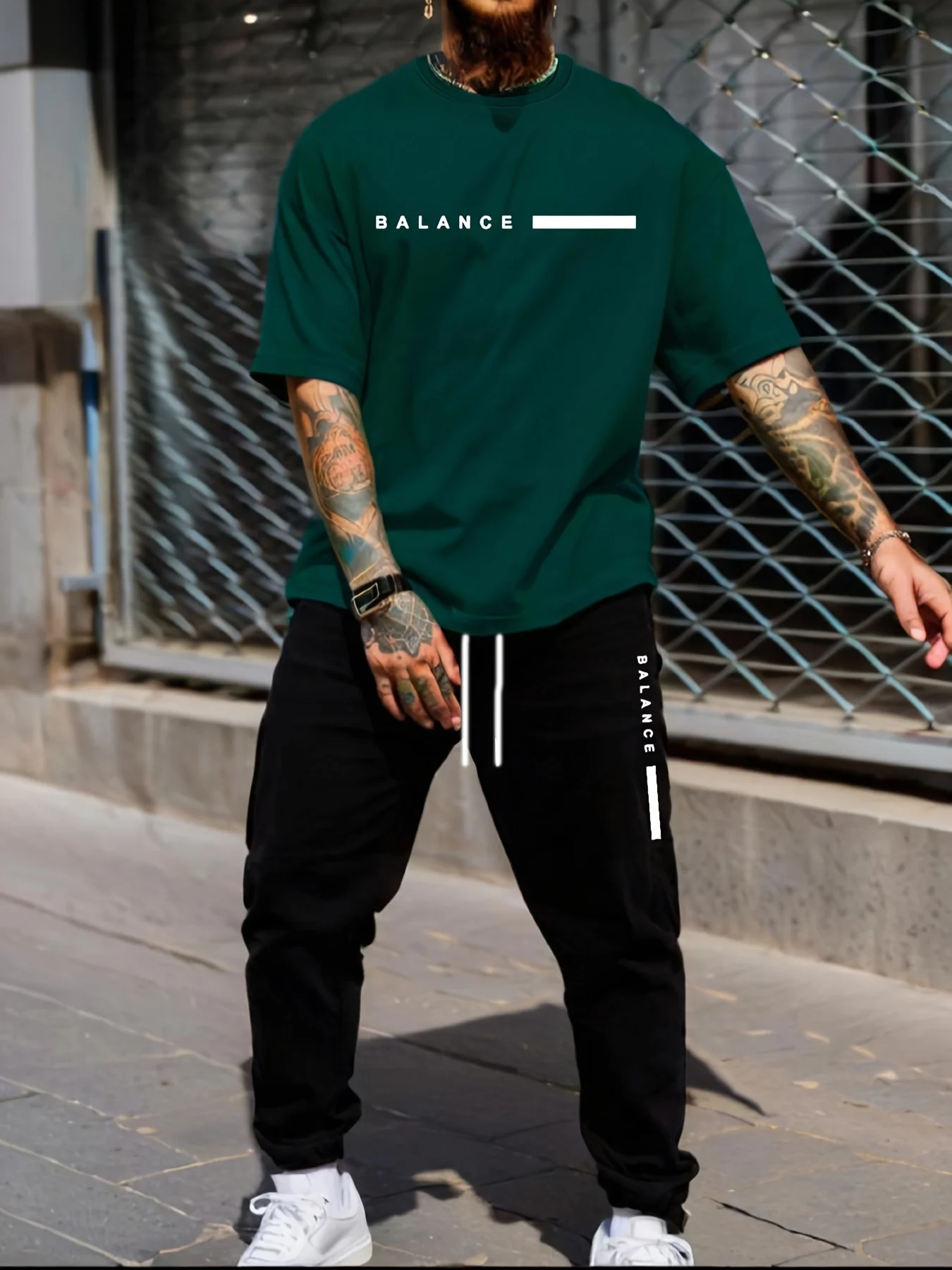 26 Men's Short Sleeved T-shirt Long Pants Set With Flat Letter Pattern Printed Casual Sports Set Summer Outdoor Casual Set
26 Men's Short Sleeved T-shirt Long Pants Set With Flat Letter Pattern Printed Casual Sports Set Summer Outdoor Casual Set
