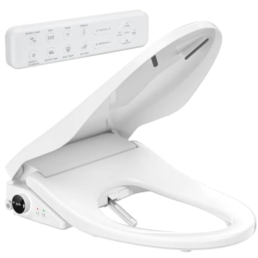 Electric Toilet Instant Warm Wash Warm Air Dryer with Self-Cleaning Stainless Steel Nozzle Soft Close Lid Elongated Design Whit
Electric Toilet Instant Warm Wash Warm Air Dryer with Self-Cleaning Stainless Steel Nozzle Soft Close Lid Elongated Design Whit