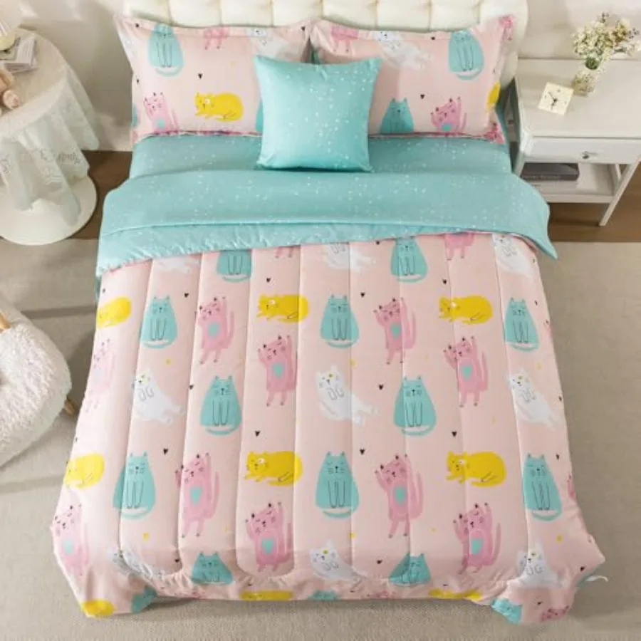 Comforter Set Size for Girls 6 Pcs Cute Bedding Size Cartoon Bed in A Bag Comforter with Blue Sheets Kawaii Pet Bed Set All Sea
Comforter Set Size for Girls 6 Pcs Cute Bedding Size Cartoon Bed in A Bag Comforter with Blue Sheets Kawaii Pet Bed Set All Sea