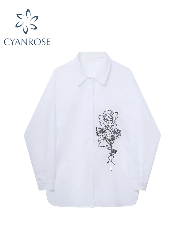 Women's White Print Shirts and Blouses Y2k Harajuku 90s Aesthetic Streetwear 2000s Elegant Long Sleeve Shirt Top Vintage Clothes
Women's White Print Shirts and Blouses Y2k Harajuku 90s Aesthetic Streetwear 2000s Elegant Long Sleeve Shirt Top Vintage Clothes