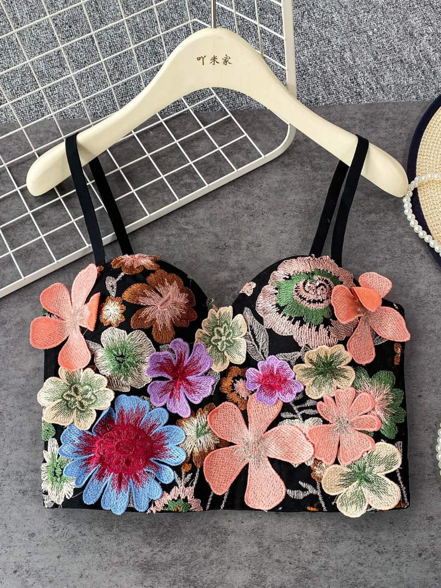 Foamlina 3D цветочный утягивающий топ с лямкой на шее, женский бюстгальтер, лето 2023, европейский романтический укороченный корсет с тяжелыми украшениями, бюстье для клуба
Foamlina 3D цветочный утягивающий топ с лямкой на шее, женский бюстгальтер, лето 2023, европейский романтический укороченный корсет с тяжелыми украшениями, бюстье для клуба