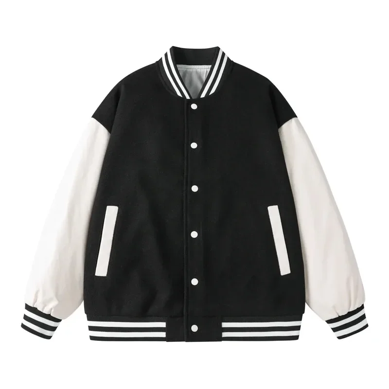 Baseballs Jackets New Fashion Quality Patchwork Button Leather Sleeve Sports Coat Women Men Team Baseball Jacket Custom
Baseballs Jackets New Fashion Quality Patchwork Button Leather Sleeve Sports Coat Women Men Team Baseball Jacket Custom