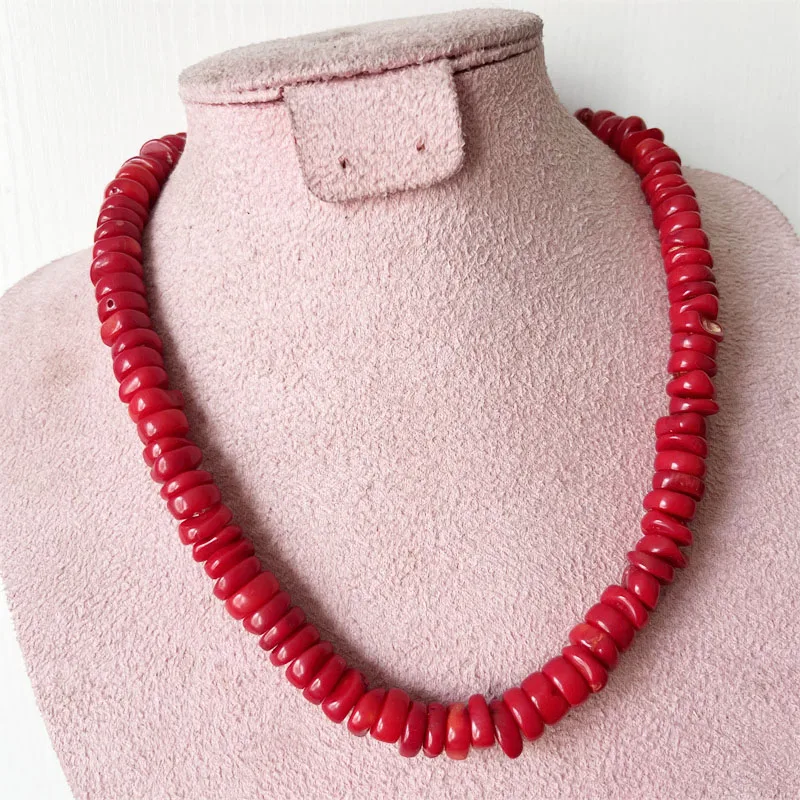 Ожерелье из натурального красного коралла от 10 до 11 мм, нерегулярные морские бамбуковые трубки, барабанные бусины, большое колье Heishi для женщин, ювелирные изделия, подарок
Ожерелье из натурального красного коралла от 10 до 11 мм, нерегулярные морские бамбуковые трубки, барабанные бусины, большое колье Heishi для женщин, ювелирные изделия, подарок
