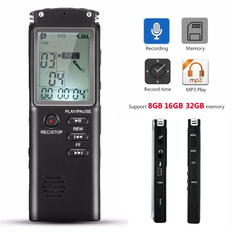 Диктофон 8 ГБ, 16 ГБ, 32 ГБ, USB профессиональный диктофон, 96 часов, цифровой аудиодиктофон со встроенным микрофоном VAR/VOR
Диктофон 8 ГБ, 16 ГБ, 32 ГБ, USB профессиональный диктофон, 96 часов, цифровой аудиодиктофон со встроенным микрофоном VAR/VOR