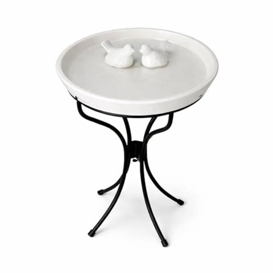 Alpine Corporation VTFAM148A 12" Ceramic Bird Bath Decorative Bird Accent and Black Metal Outdoor Garden Patio Yard Birdbath, 1
Alpine Corporation VTFAM148A 12" Ceramic Bird Bath Decorative Bird Accent and Black Metal Outdoor Garden Patio Yard Birdbath, 1