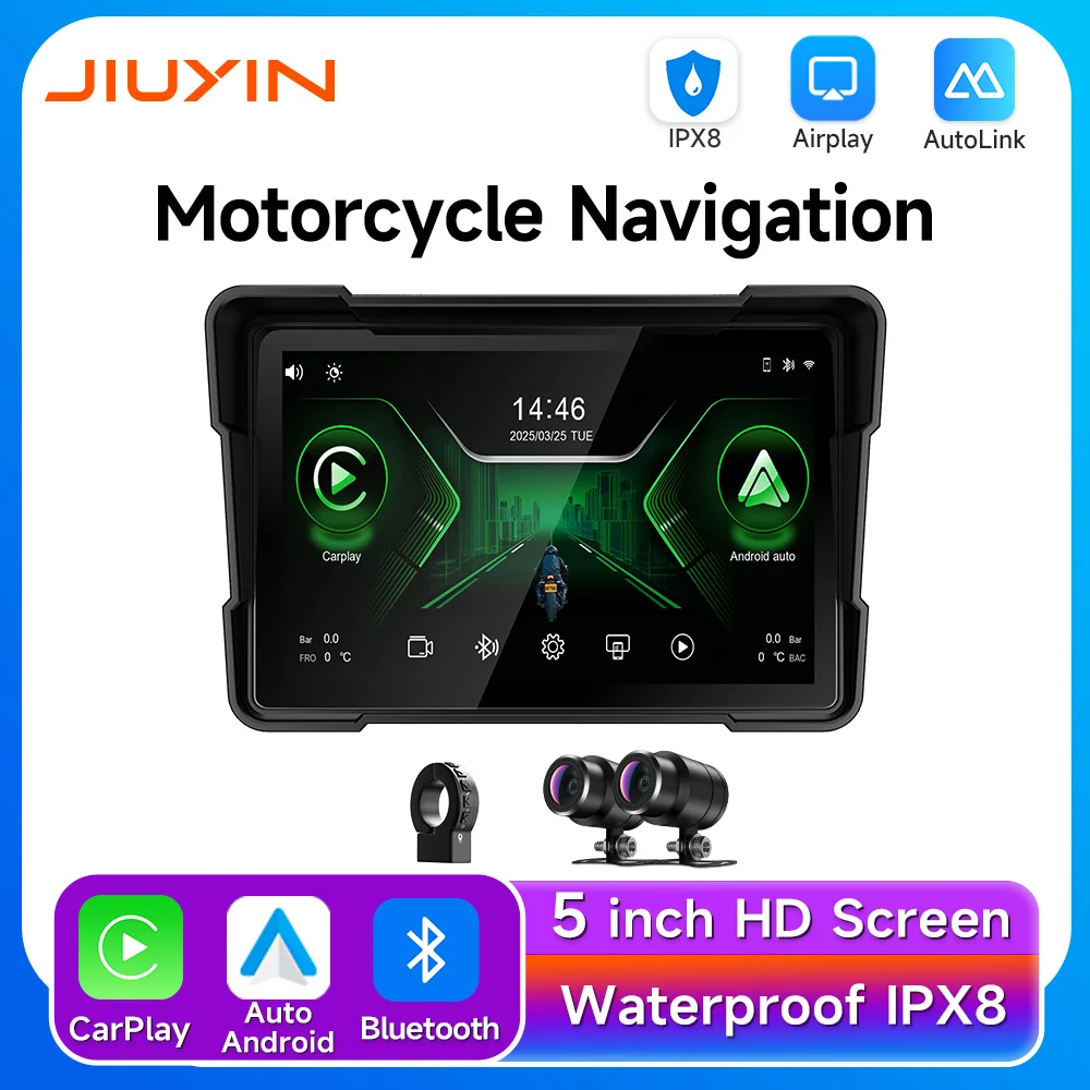 JIUYIN 2K HD мотоциклетная навигация GPS беспроводной Carplay Android Auto IPX8 водонепроницаемый экран двойная запись видео Bluetooth
JIUYIN 2K HD мотоциклетная навигация GPS беспроводной Carplay Android Auto IPX8 водонепроницаемый экран двойная запись видео Bluetooth