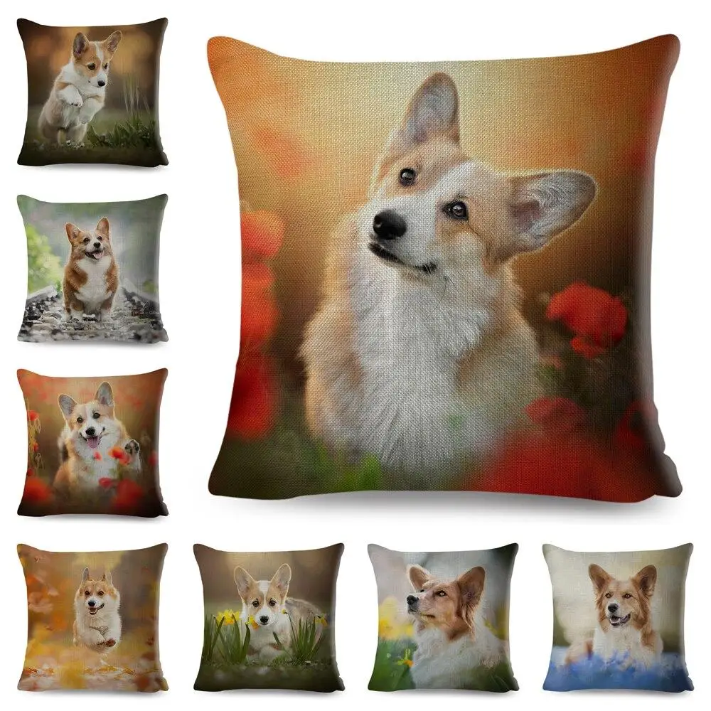 Cute Puppy Pillowcase Corgi Dog Pillow Case Decoration Lovely Pet Animal Cushion Cover Bed Sofa Household Car Couch 45x45 cm
Cute Puppy Pillowcase Corgi Dog Pillow Case Decoration Lovely Pet Animal Cushion Cover Bed Sofa Household Car Couch 45x45 cm