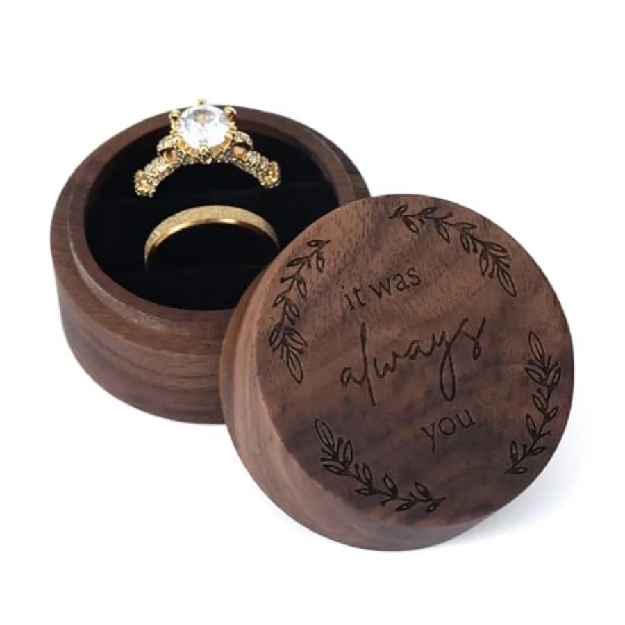 Ring Box, Wooden Ring Box for Wedding Ceremony Ring Bearer Box, Engagement Ring Holder Gift for Anniversaries day, Birthday Gif
Ring Box, Wooden Ring Box for Wedding Ceremony Ring Bearer Box, Engagement Ring Holder Gift for Anniversaries day, Birthday Gif