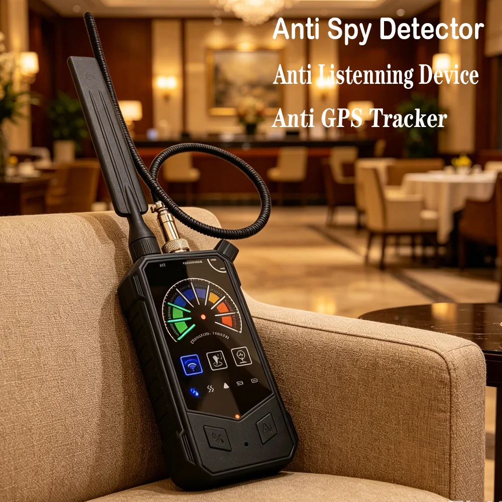 Hidden Bug and Camera Detector Professional 3-in-1 GPS Tracker Detector,Wireless RF Signal Sweeper Camera Finder Anti-Spy Device
Hidden Bug and Camera Detector Professional 3-in-1 GPS Tracker Detector,Wireless RF Signal Sweeper Camera Finder Anti-Spy Device