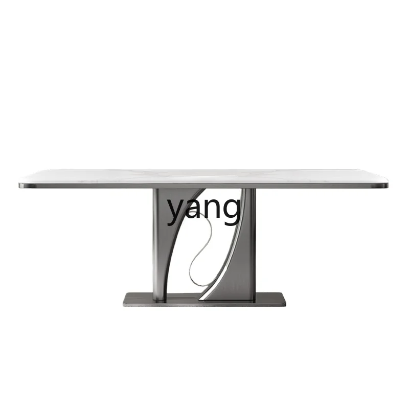 LMM Italian marble dining table and chair combination modern simple home villa square dining table
LMM Italian marble dining table and chair combination modern simple home villa square dining table