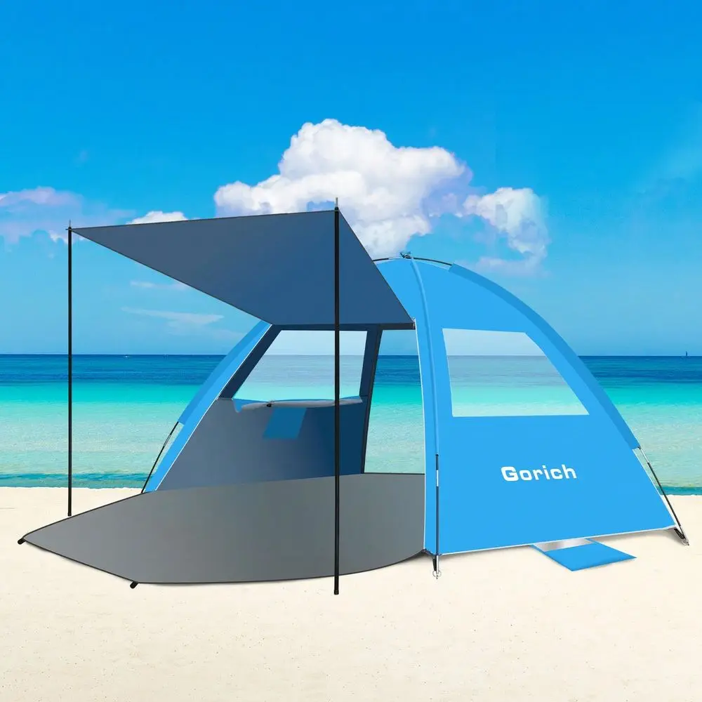 Large Beach Tent With Canopy UPF 50 Sun Shade For 38 People, Portable Windproof Shelter With Double Doors, Perfect For Beach, C
Large Beach Tent With Canopy UPF 50 Sun Shade For 38 People, Portable Windproof Shelter With Double Doors, Perfect For Beach, C