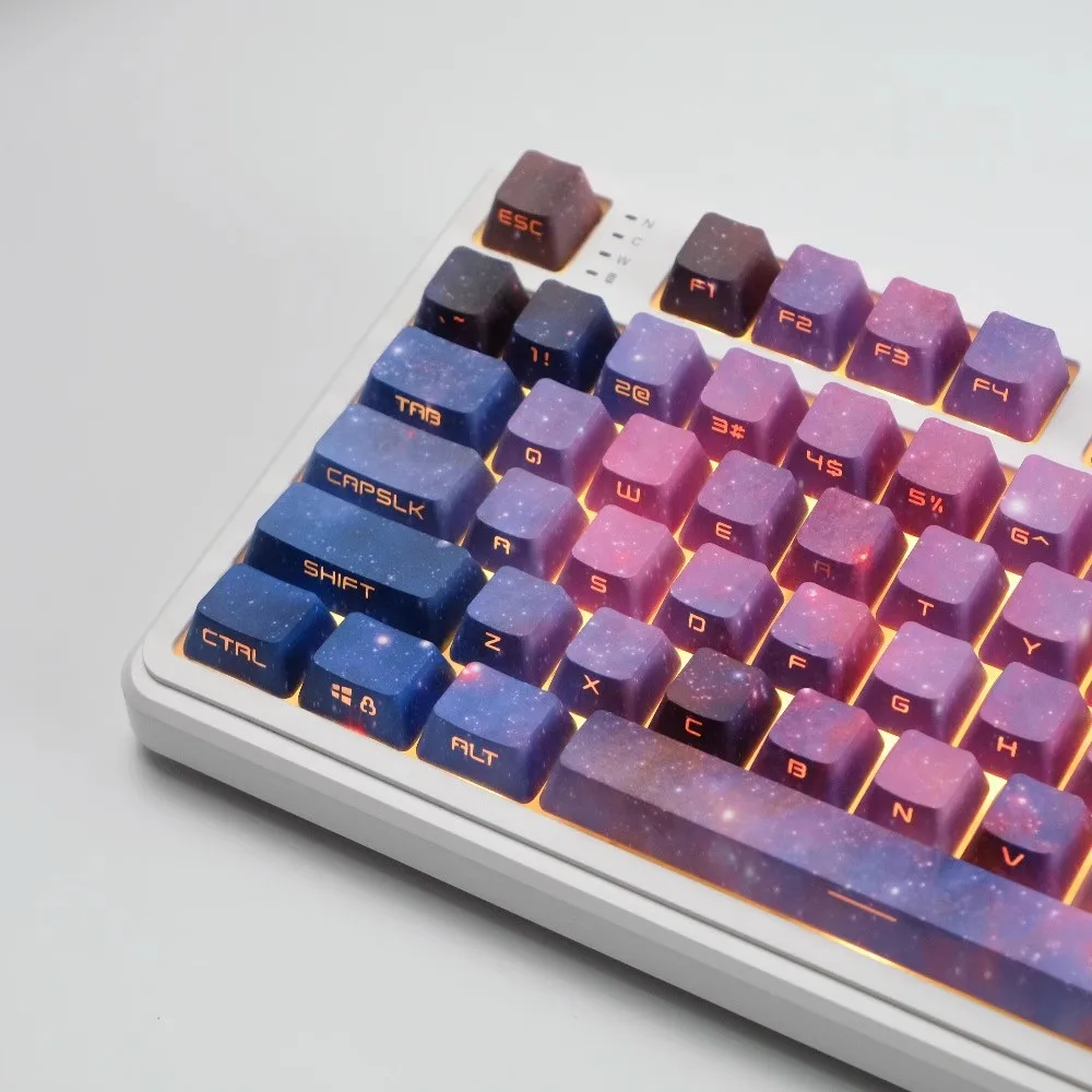 Galaxy Side Backlit Keycaps Starry Sky Universe Keycap 134Keys PBT Dye Subbed OEM Profile Key Caps For MX Switch Keyboards
Galaxy Side Backlit Keycaps Starry Sky Universe Keycap 134Keys PBT Dye Subbed OEM Profile Key Caps For MX Switch Keyboards