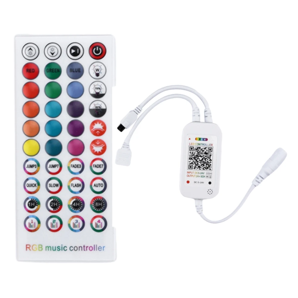40 Keys LED Light Dimming Controller Single/Double Head APP Voice Activated Bluetooth-compatible Music Dimming Controller
40 Keys LED Light Dimming Controller Single/Double Head APP Voice Activated Bluetooth-compatible Music Dimming Controller