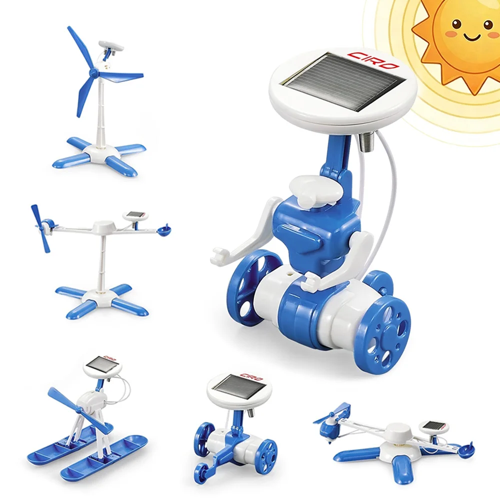Набор STEM-роботов на солнечной энергии, конструктор 6-в-1, обучающая модель на возобновляемой энергии, синий подарок для детей и подростков
Набор STEM-роботов на солнечной энергии, конструктор 6-в-1, обучающая модель на возобновляемой энергии, синий подарок для детей и подростков