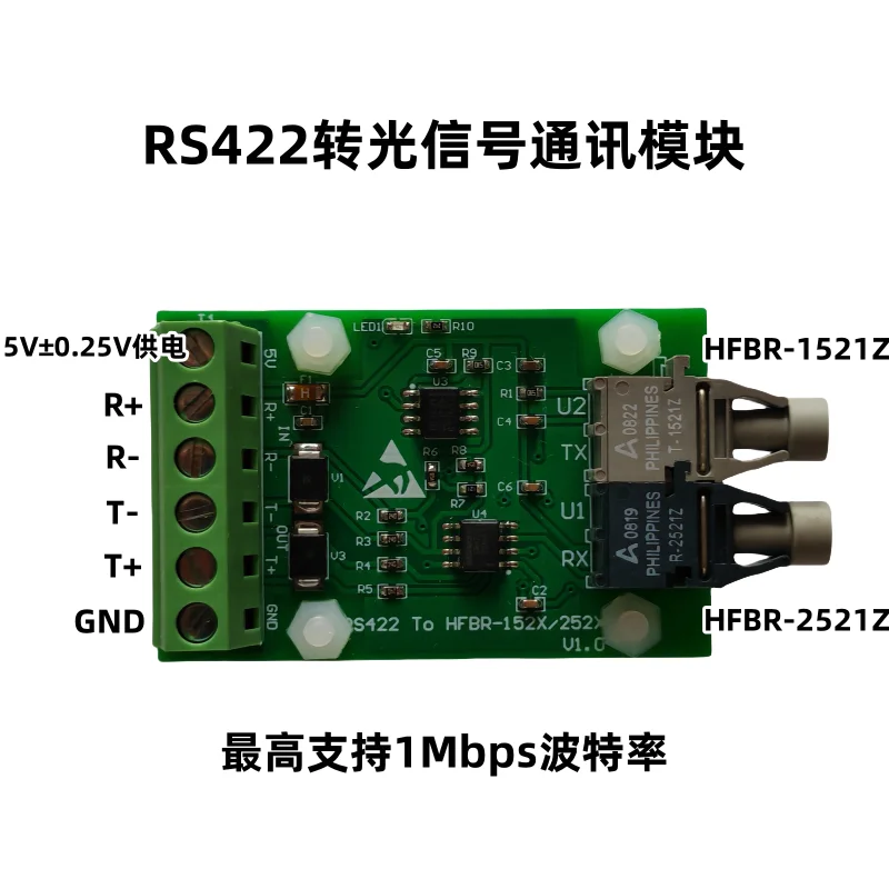 RS422 и двунаправленный модуль связи преобразования оптического сигнала/HFBR1521, HFBR2521 волоконно-оптический модуль приемопередатчика
RS422 и двунаправленный модуль связи преобразования оптического сигнала/HFBR1521, HFBR2521 волоконно-оптический модуль приемопередатчика