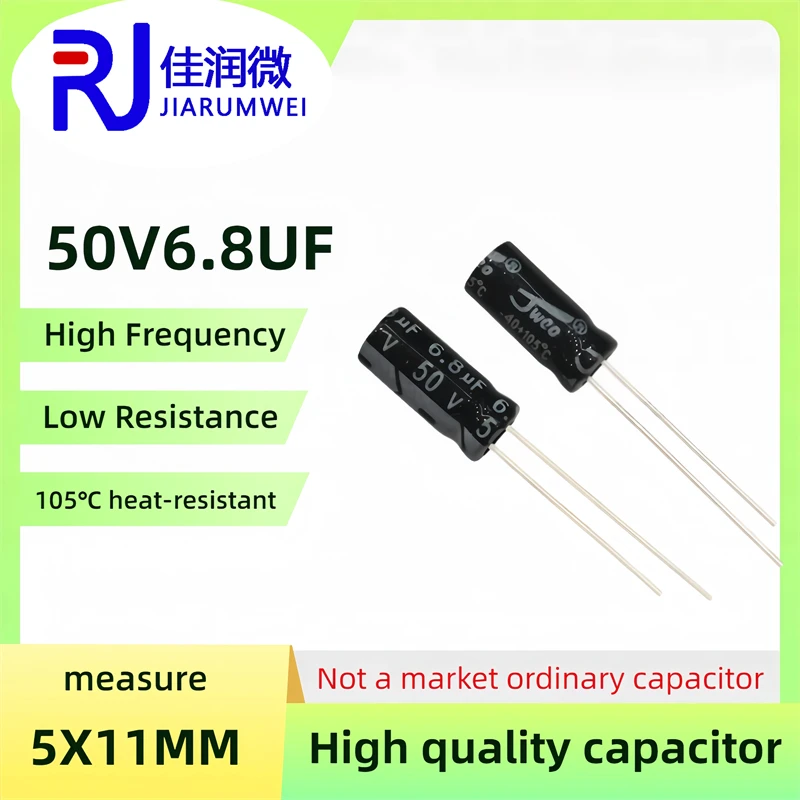 50 шт. оригинальный 50v6.8uf низкий ESR/импеданс высокая частота 50 В 6,8 мкФ алюминиевый электролитический конденсатор 50V6.8UF Размер: 5X11 мм
50 шт. оригинальный 50v6.8uf низкий ESR/импеданс высокая частота 50 В 6,8 мкФ алюминиевый электролитический конденсатор 50V6.8UF Размер: 5X11 мм