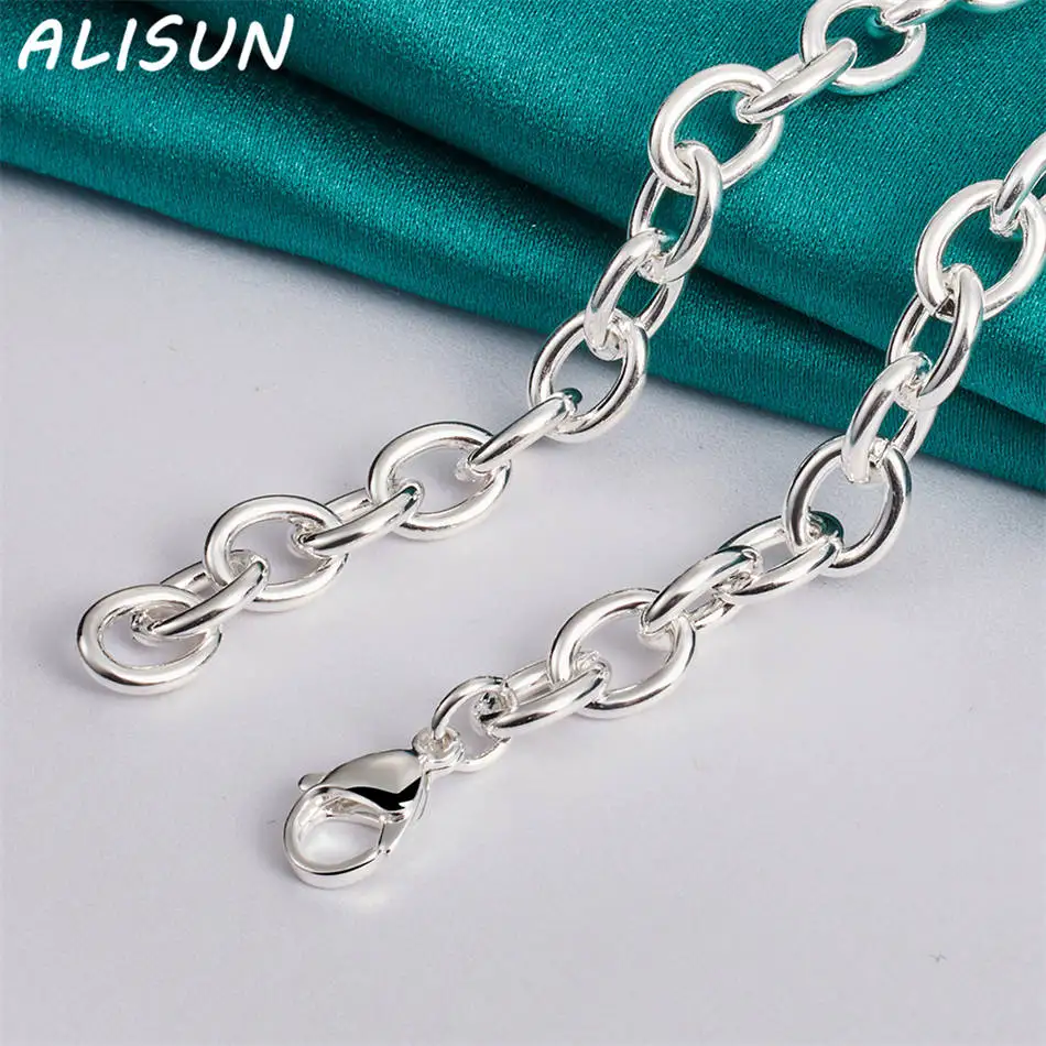 ALISUN 925 Sterling Silver 45cm Retro Oval Plate Necklace For Women Charm Trend Birthday Gifts Fashion Party Fine Jewelry
ALISUN 925 Sterling Silver 45cm Retro Oval Plate Necklace For Women Charm Trend Birthday Gifts Fashion Party Fine Jewelry