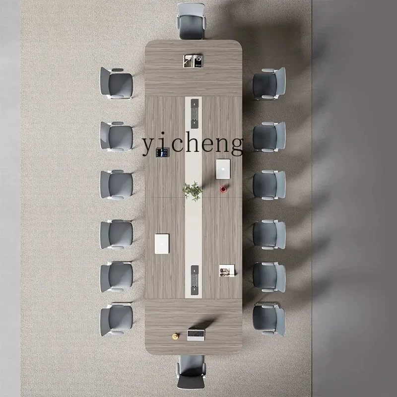 ZF conference table simple modern rectangular large negotiation table and chair combination
ZF conference table simple modern rectangular large negotiation table and chair combination