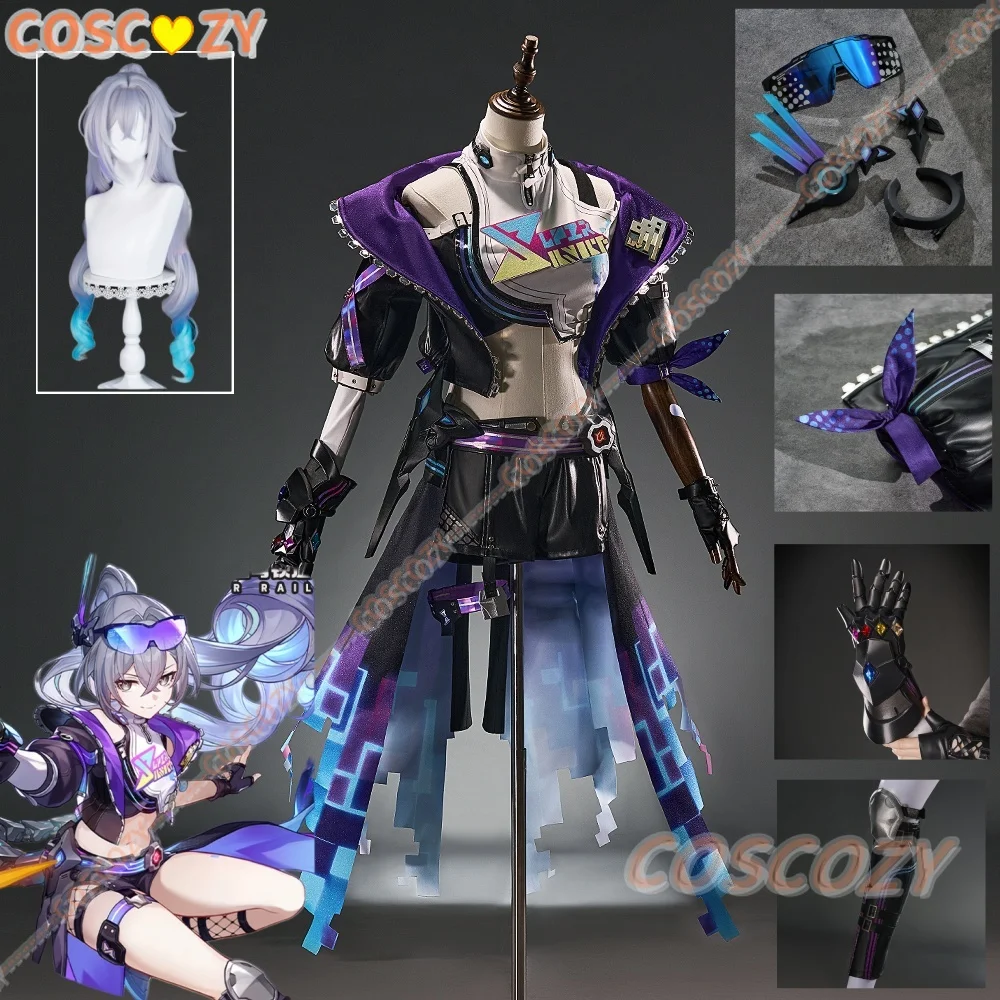 Honkai Star Rail Silver Wolf LV.999 Cosplay Costume Wig Uniform Jacket Sunglasses Headwear Role Play Halloween Party Women Suit
Honkai Star Rail Silver Wolf LV.999 Cosplay Costume Wig Uniform Jacket Sunglasses Headwear Role Play Halloween Party Women Suit