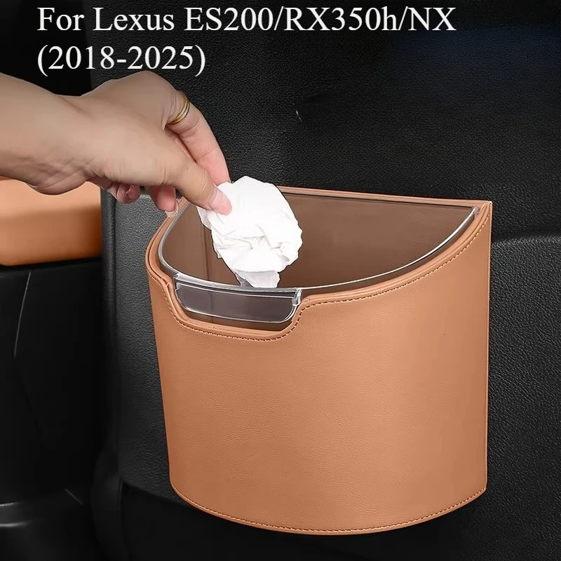 For Lexus ES200/RX350h/NX (2018-2025) Car Trash Can Seat Back Storage Box Double Layer Hanging Vehicle Garbage Bin Accessories
For Lexus ES200/RX350h/NX (2018-2025) Car Trash Can Seat Back Storage Box Double Layer Hanging Vehicle Garbage Bin Accessories