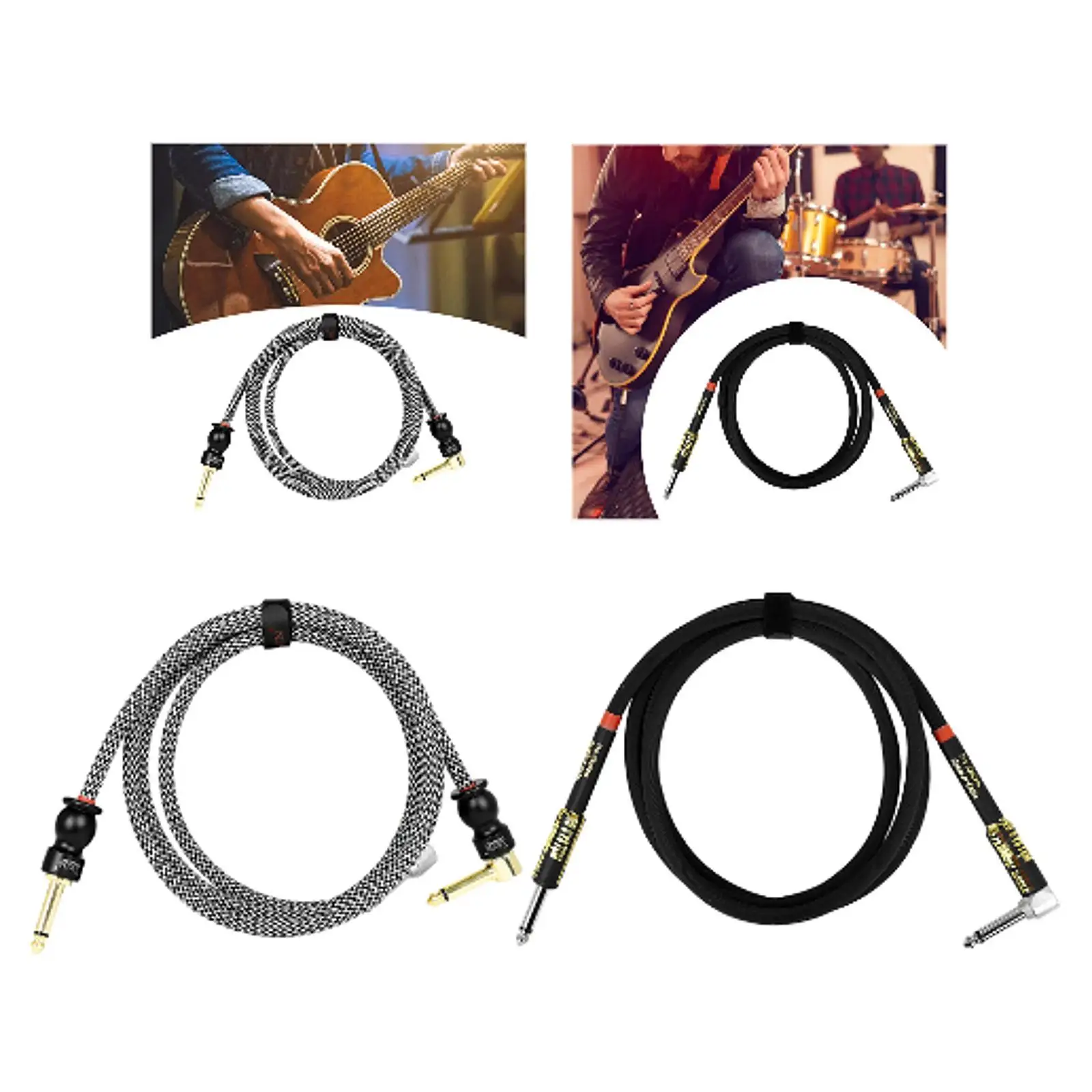 Rubber Wire Guitar Cable Male to Male Professional Instrument Connection Cord, for Electric Guitar Bass Noise Reduction Cable
Rubber Wire Guitar Cable Male to Male Professional Instrument Connection Cord, for Electric Guitar Bass Noise Reduction Cable
