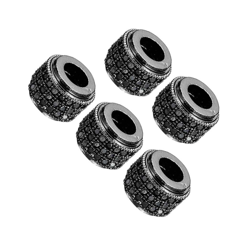 5pcs Zircon Spacer Beads Cylinder Shape Creative Loose Diamante Jewelry Making Metal DIY Bracelet Necklace Accessories
5pcs Zircon Spacer Beads Cylinder Shape Creative Loose Diamante Jewelry Making Metal DIY Bracelet Necklace Accessories