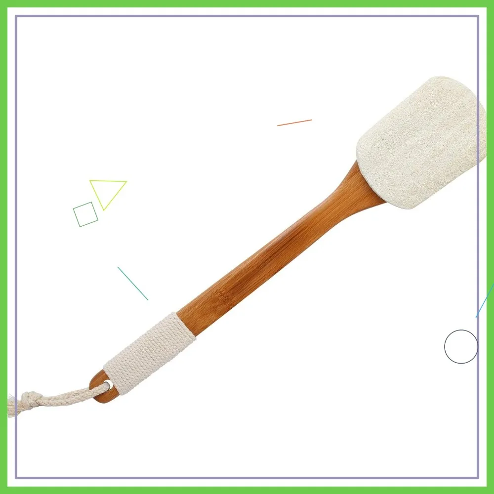 Natural Loofah Back Brush with Long Wooden Handle - Exfoliating Shower Scrubber for Smooth Skin
Natural Loofah Back Brush with Long Wooden Handle - Exfoliating Shower Scrubber for Smooth Skin