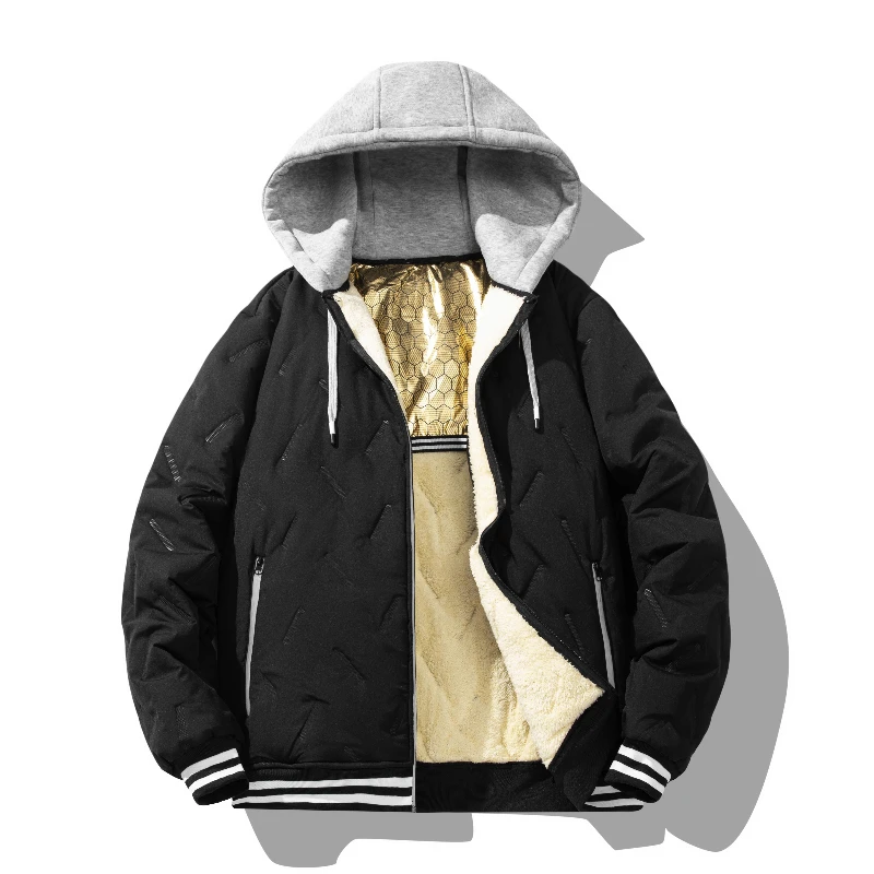 Winter 2025 Fleece Thickened Cotton Jacket Hooded Men Fashion Casual Coat Men Autumn Brand Outwear Outdoor Classic Jacket Men
Winter 2025 Fleece Thickened Cotton Jacket Hooded Men Fashion Casual Coat Men Autumn Brand Outwear Outdoor Classic Jacket Men