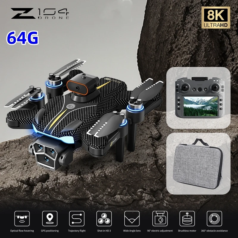 GPS Drone 8K Professional HD Camera 5G WIFI FPV 360° Laser Obstacle Avoidance Brushless Large Screen RC Quadcopter
GPS Drone 8K Professional HD Camera 5G WIFI FPV 360° Laser Obstacle Avoidance Brushless Large Screen RC Quadcopter