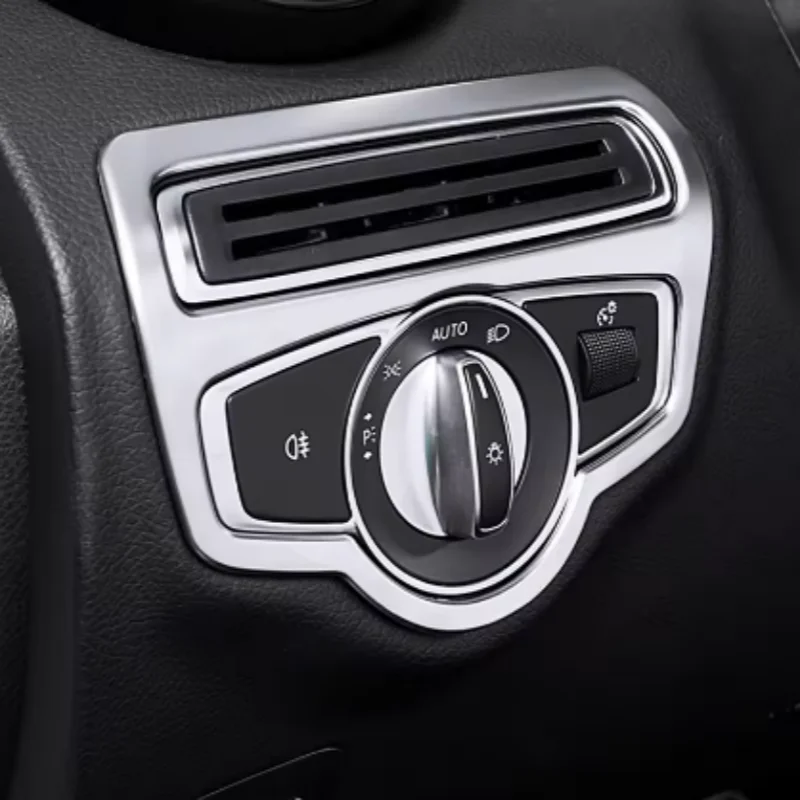 For Mercedes Benz C GLC Class W205 S205 C205 A205 X253 C253 2015+ Car Dashboard Headlight light Switch Button Cover Trim Sticker
For Mercedes Benz C GLC Class W205 S205 C205 A205 X253 C253 2015+ Car Dashboard Headlight light Switch Button Cover Trim Sticker