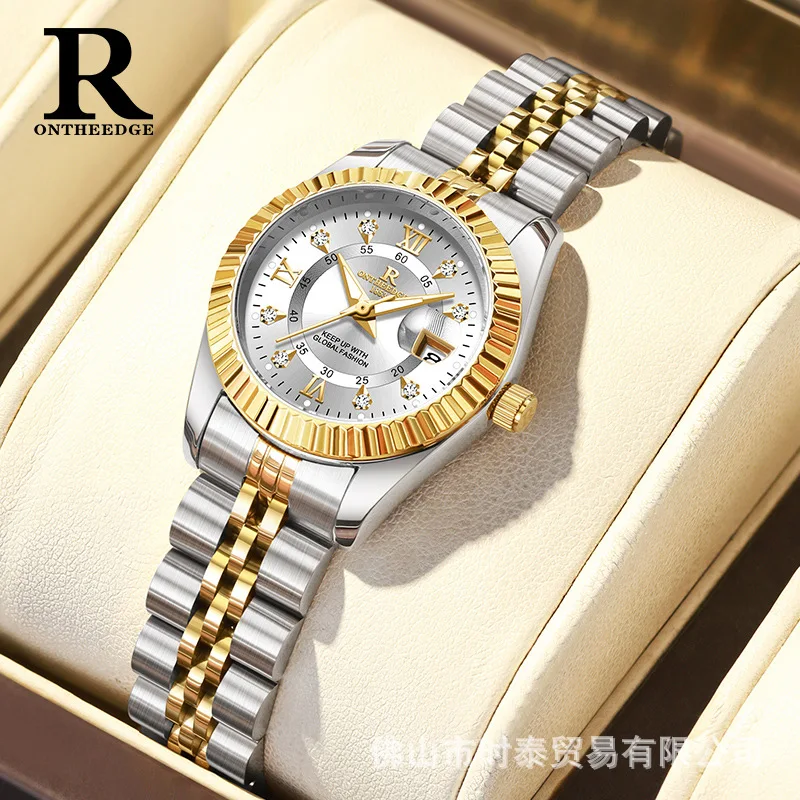 ONTHEEDGE *Swiss brand luxury women's watch new business quartz watch couple live broadcast explosion
ONTHEEDGE *Swiss brand luxury women's watch new business quartz watch couple live broadcast explosion