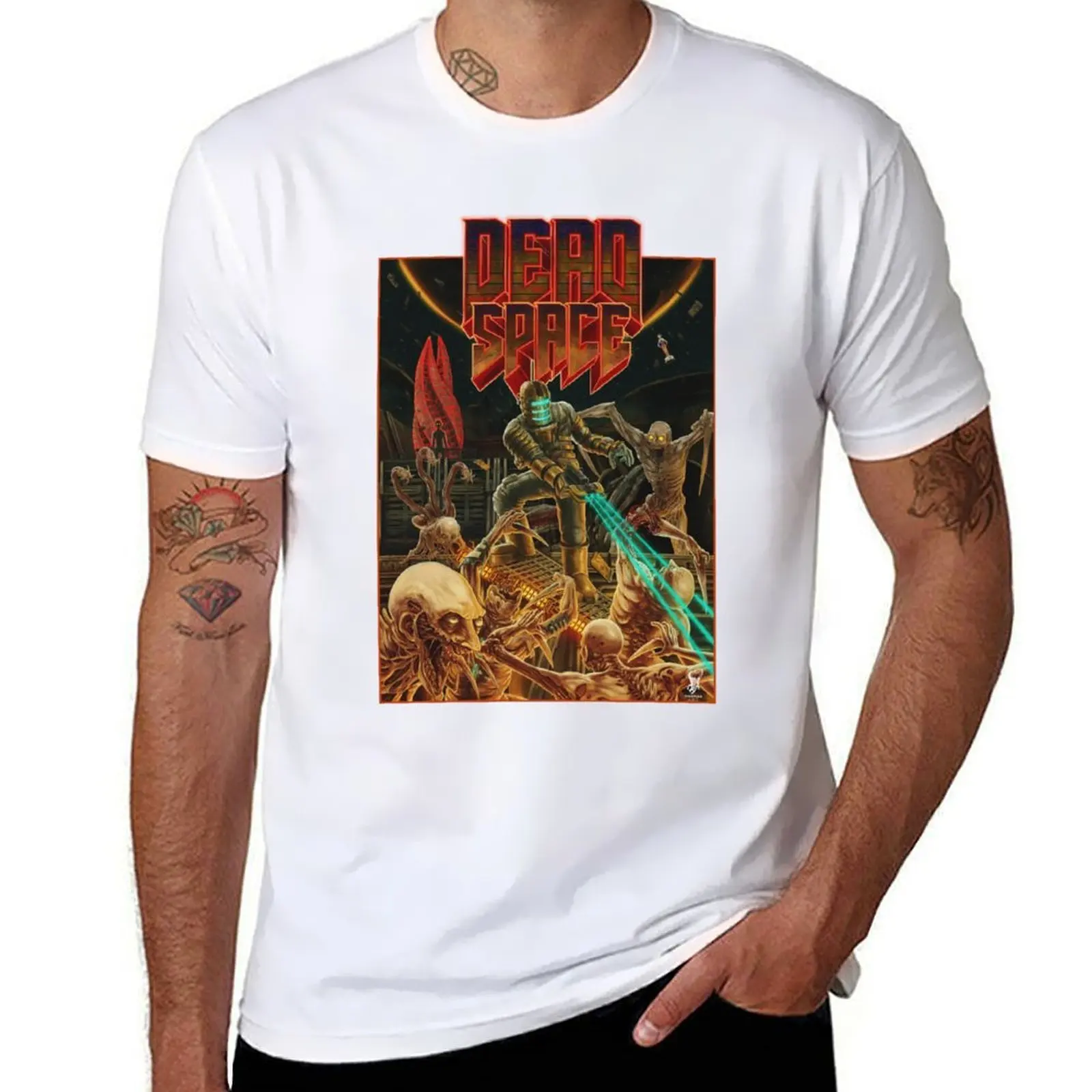 DEAD SPACE + DOOM (1993) cover. T-Shirt t shirts designer man t shirts graphic T-Shirt
DEAD SPACE + DOOM (1993) cover. T-Shirt t shirts designer man t shirts graphic T-Shirt