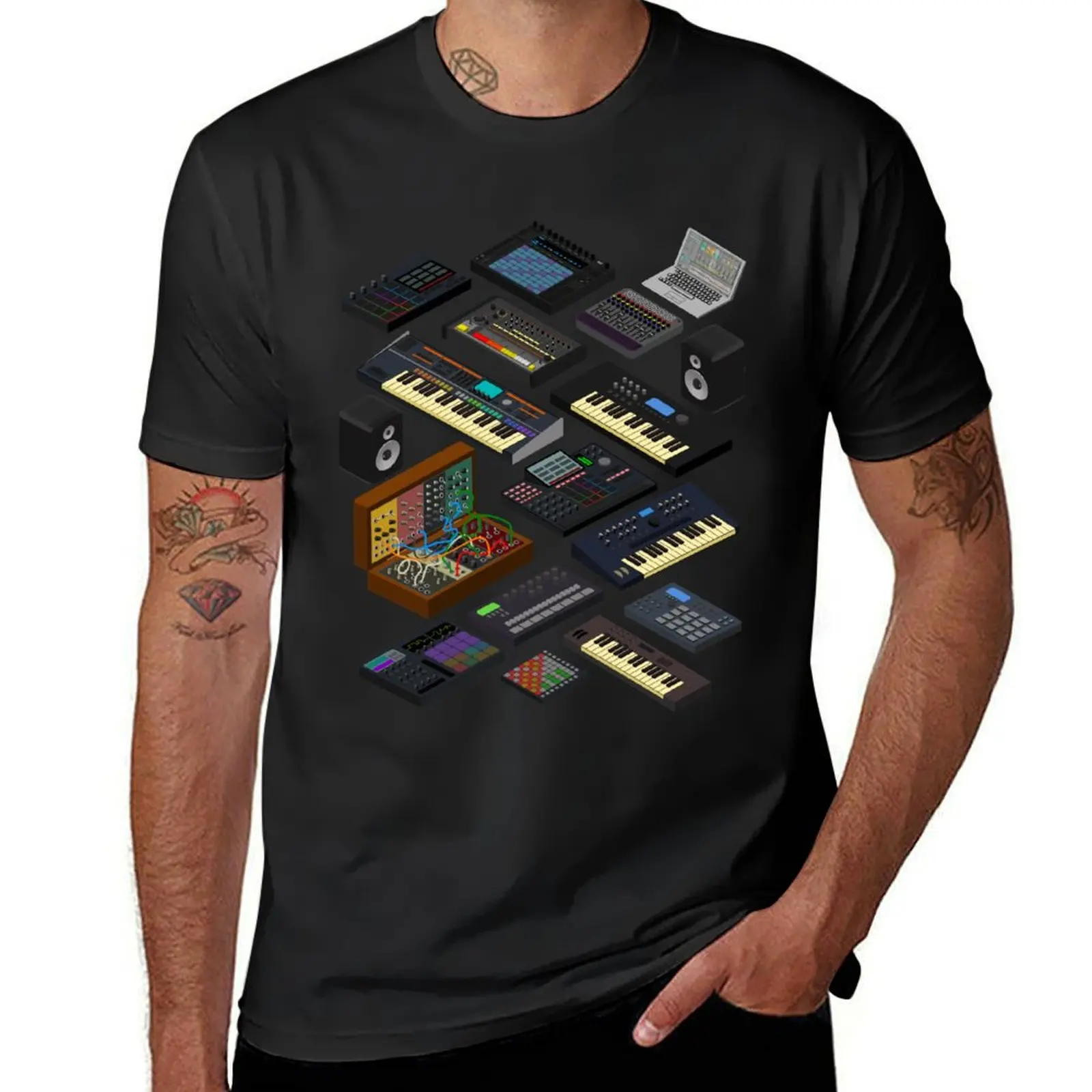 Synthesizers for Electronic Music Producer T-Shirt summer top oversized quick drying mens tall t shirts
Synthesizers for Electronic Music Producer T-Shirt summer top oversized quick drying mens tall t shirts
