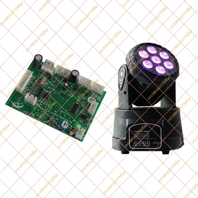7x10W Stage Lighting Control Board - Motherboard & Drive Board for Small LED Moving Head Light
7x10W Stage Lighting Control Board - Motherboard & Drive Board for Small LED Moving Head Light