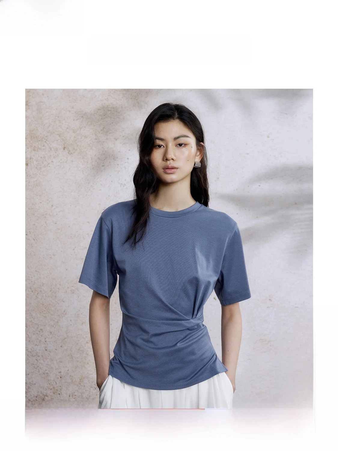 Casual ZHIZHI T-irt ort Sve Pleated Waist Design Summer New Sle Versatile Leisure Fit for Daily Travel Office Wear
Casual ZHIZHI T-irt ort Sve Pleated Waist Design Summer New Sle Versatile Leisure Fit for Daily Travel Office Wear