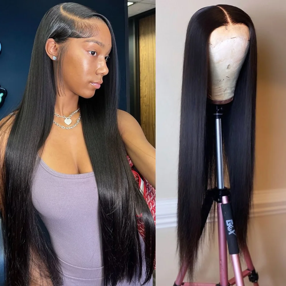 Straight Human Hair Wigs 13x6 Bone Straight Lace Front Wigs Pre Plucked 250% Density 13X4 HD Transparent Lace Wig For Women
Straight Human Hair Wigs 13x6 Bone Straight Lace Front Wigs Pre Plucked 250% Density 13X4 HD Transparent Lace Wig For Women