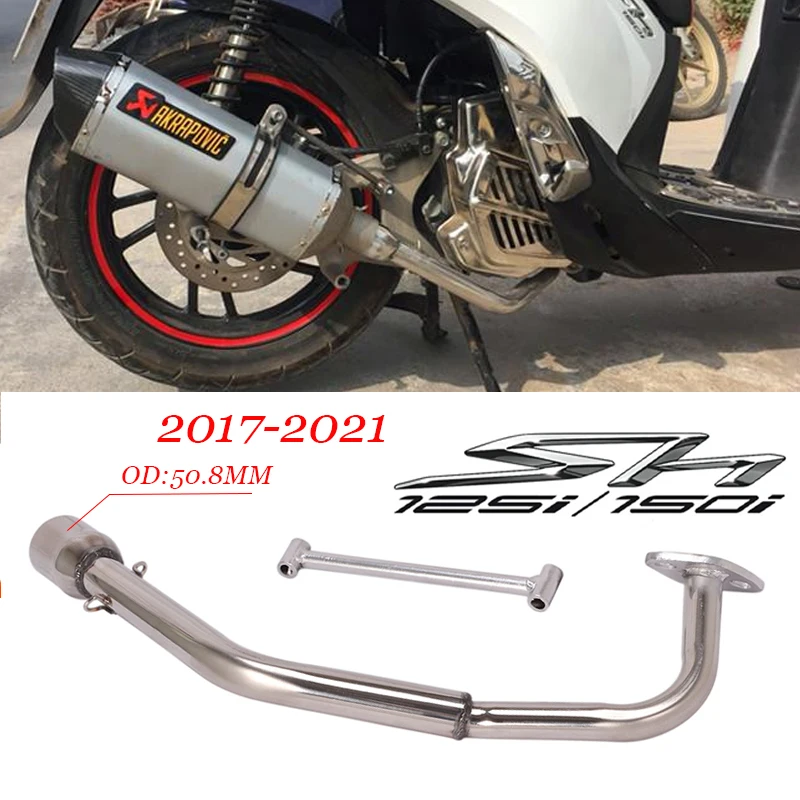 Motorcycle Exhaust Escape Modify Muffler Front Link Pipe 51mm Tube For HONDA SH125 SH125i SH150i SH 125 125i 150i 2017 - 2021
Motorcycle Exhaust Escape Modify Muffler Front Link Pipe 51mm Tube For HONDA SH125 SH125i SH150i SH 125 125i 150i 2017 - 2021
