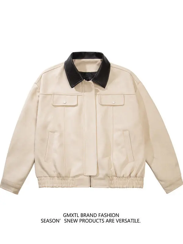 Suede Barn Jaet Men's Winter Trend Splice Color Collar Baseball Sle High Street Retro Workwear Coat Loose Fit Polyester F...
Suede Barn Jaet Men's Winter Trend Splice Color Collar Baseball Sle High Street Retro Workwear Coat Loose Fit Polyester F...