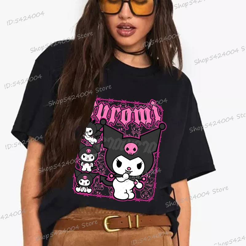 MINISO Sanrio Kuromi женская одежда с принтом аниме Y2K топы модные женские с короткими рукавами Kuromi забавные футболки MINISO
MINISO Sanrio Kuromi женская одежда с принтом аниме Y2K топы модные женские с короткими рукавами Kuromi забавные футболки MINISO