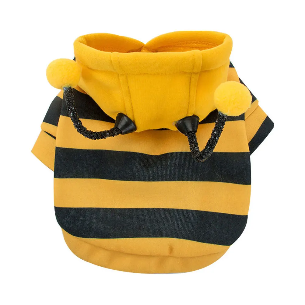 Hooded Pet Clothes Fleece Dog Sweaters Cute Bee Costumes Soft Garment Winter Warm Cosplay Small Size Christmas Props
Hooded Pet Clothes Fleece Dog Sweaters Cute Bee Costumes Soft Garment Winter Warm Cosplay Small Size Christmas Props