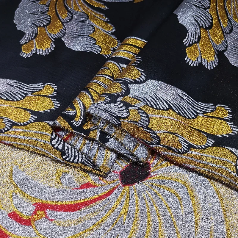 Золотая шелковая парча, жаккардовая ткань, четкая короткая юбка, ветровка, пальто, одежда, ткань, модный дизайн для шитья, оптовая продажа, материал
Золотая шелковая парча, жаккардовая ткань, четкая короткая юбка, ветровка, пальто, одежда, ткань, модный дизайн для шитья, оптовая продажа, материал