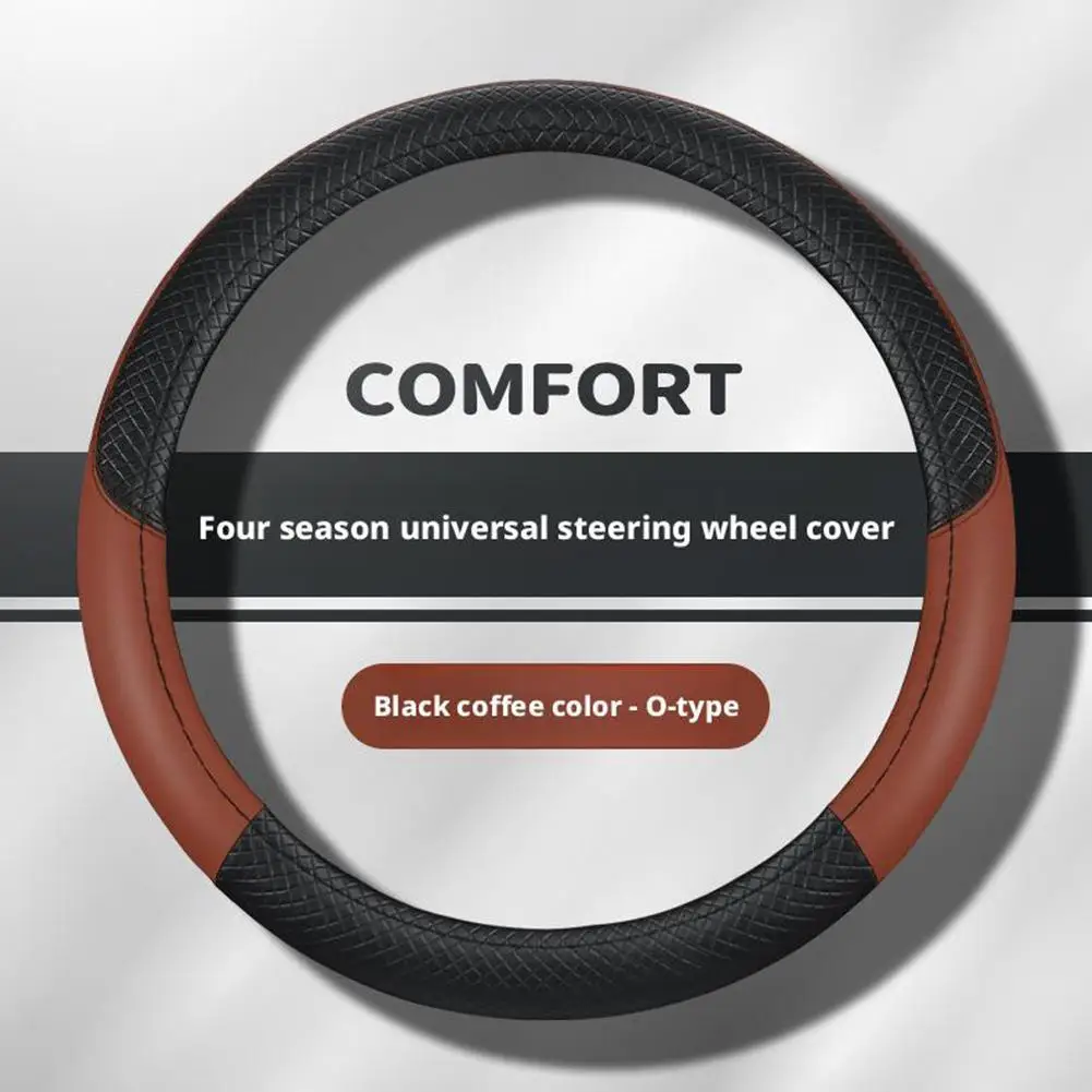 Automobile Steering Wheel Cover Leather Four Seasons For Spring Summer Autumn Winter For Men And Women Car Interior Accesso A7O2
Automobile Steering Wheel Cover Leather Four Seasons For Spring Summer Autumn Winter For Men And Women Car Interior Accesso A7O2