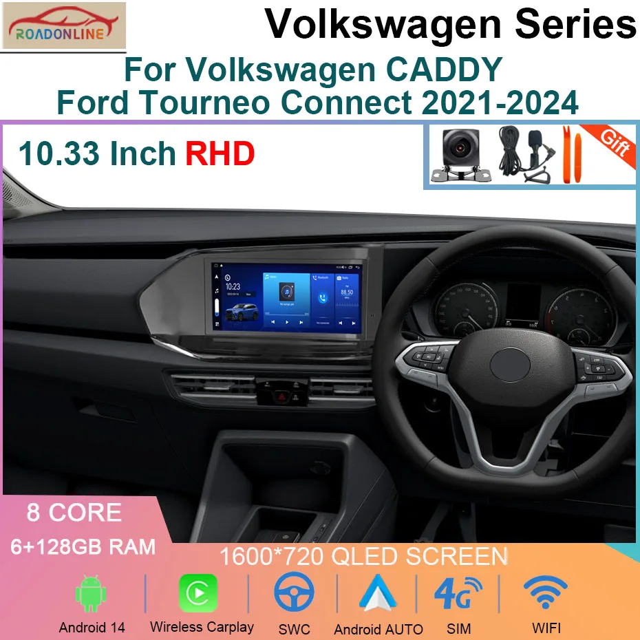 Android 14 Car radio For Volkswagen CADDY /Ford Tourneo Connect 2021-2024 RHD Player Navigation Auto Head Unit Multimedia
Android 14 Car radio For Volkswagen CADDY /Ford Tourneo Connect 2021-2024 RHD Player Navigation Auto Head Unit Multimedia